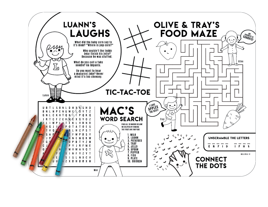 Kid's Placemat Graphic