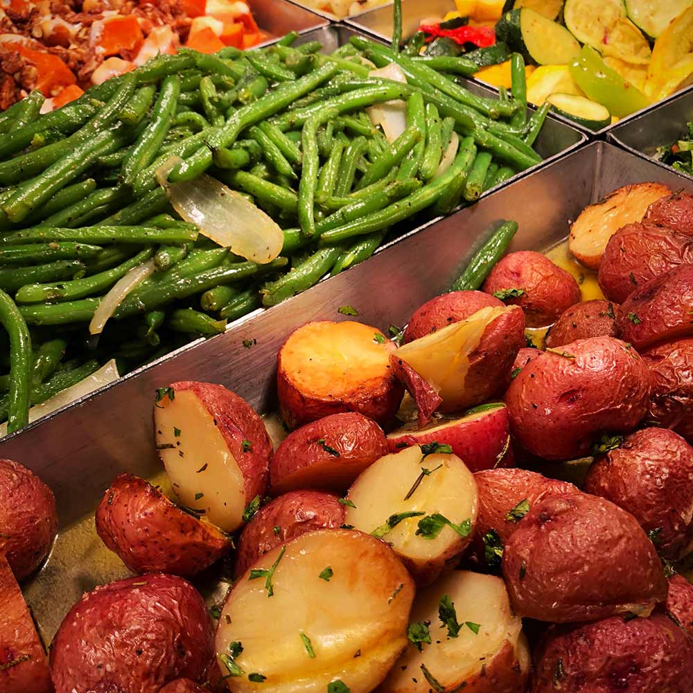 Potatos and green beans